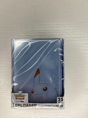 Pokemon Blue Pikachu Toploader and Penny Sleeves Pack